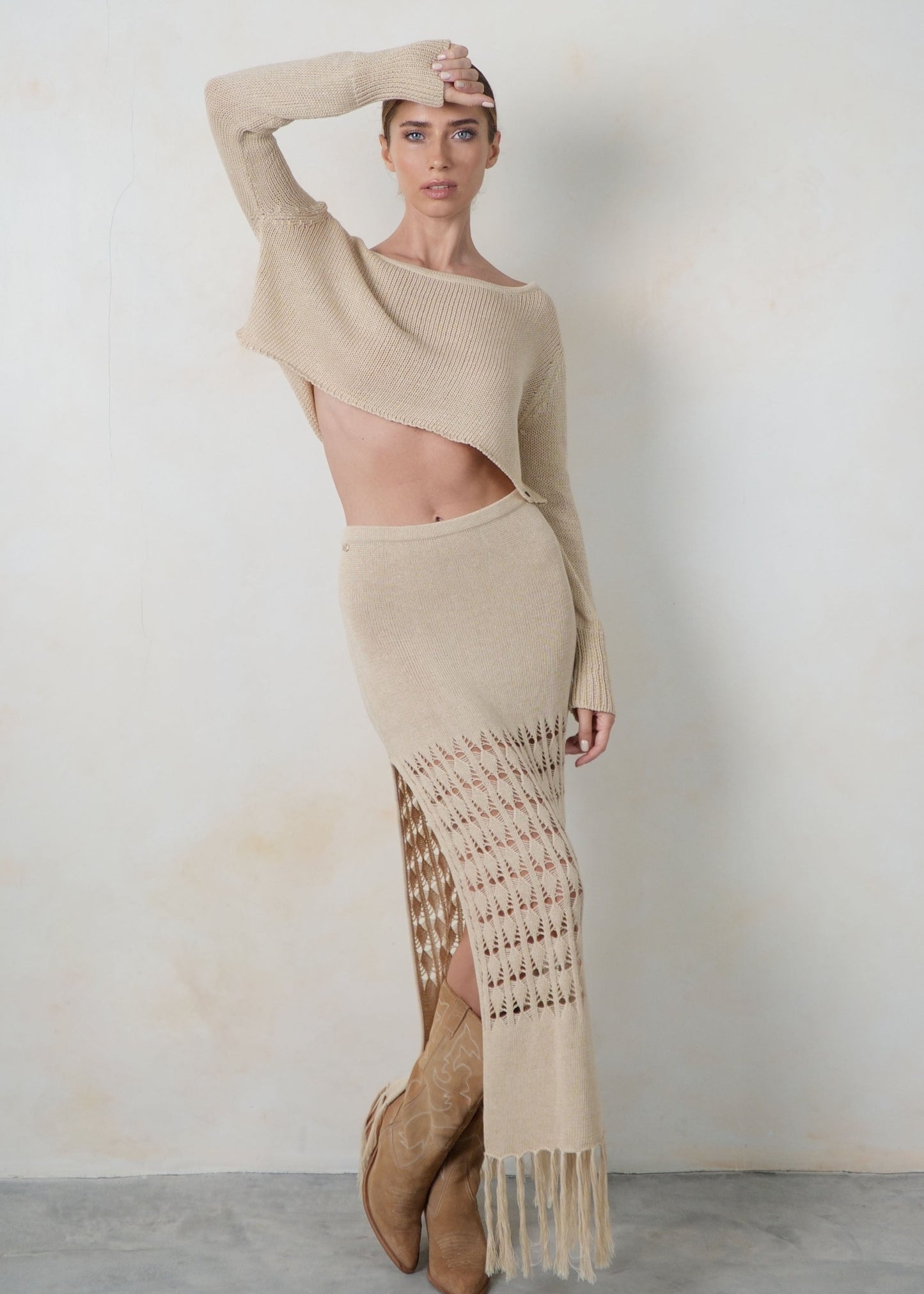 LEA CROP TOP SAND