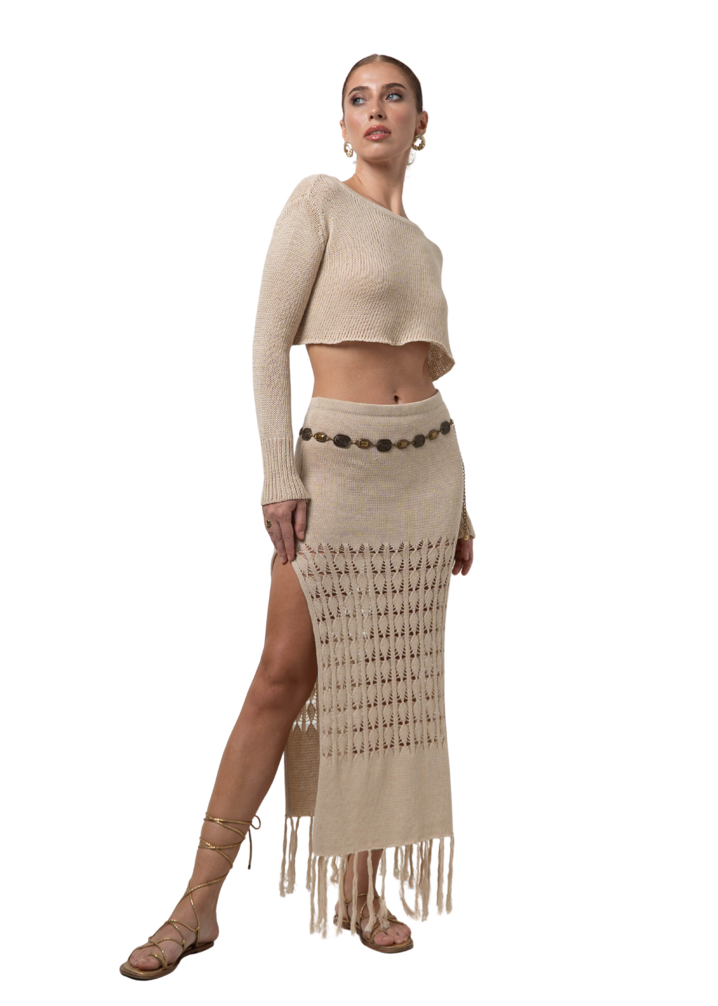 LEA CROP TOP SAND