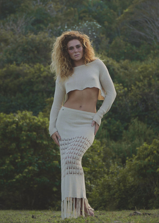 LEA CROP TOP SAND